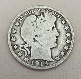 1914 USA Barber Half Dollar