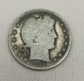 1908-O/D USA Barber Half Dollar