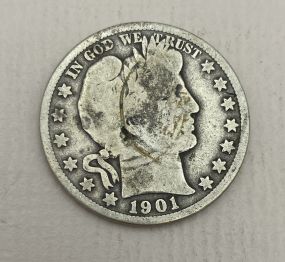 1901-O USA Barber Half Dollar