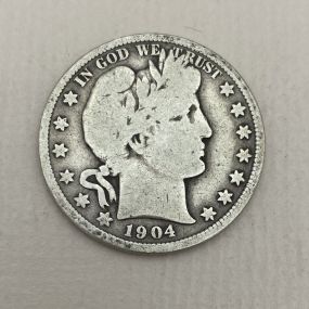 1904 USA Barber Half Dollar