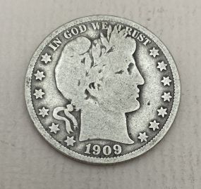 1909 USA Barber Half Dollar