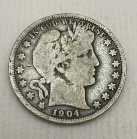 1904-O USA Barber Half Dollar