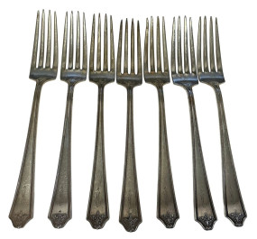 9.780 ozt J.S. Co Sterling Forks 7 3/4"