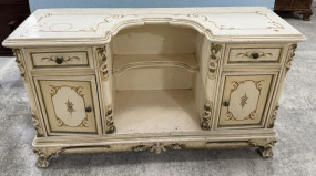 French Venetian Painted dressing Table 29"h,. 53"w, 17"d