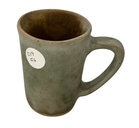 Peters Pottery Jade Mug 4 1/2"