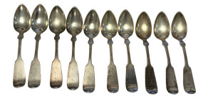 7.130 ozt William Wallace Willard Coin Silver Spoons 6"