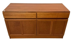 McIntosh Kelvin Teak 2-door teak sideboard 27"h., 48"w., 18'd