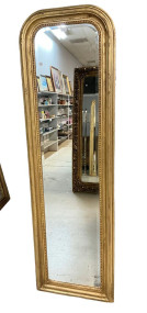 78" x 23" Louis Philippe Reproduction Gold Gilt Mirror