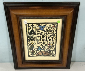 Walter Anderson An Alphabet Print Framed 22"h., 18"w