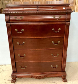 Modern Georgian Tall Chest of Drawers 56"h., 40"w
