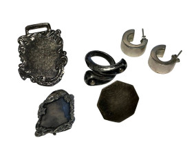 .855 ozt Sterling Earrings and Ring