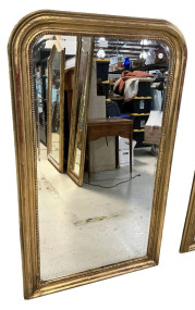 62" x 36" Louis Philippe Reproduction Gold Gilt Mirror