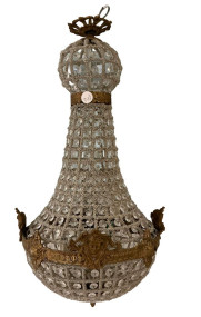 Reproduction French Empire Balloon Chandelier 27"