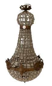 Reproduction French Empire Balloon Chandelier 27"