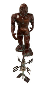 Copper Bigfoot Weathervane 45"