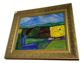 Jim Becker 1997 Signed Painting on Board