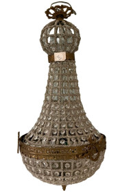 26"h, 12"dia French Empire Reproduction Balloon Chandelier