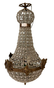 26"h 12"dia French Empire Reproduction Balloon Chandelier