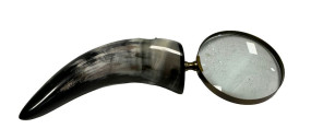 Steer Horn Magnifying Glass 11"