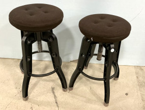 Pair of Industrial Barstools