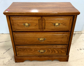 Late 20th Century Oak Chest 31"h., 33"w., 17"d