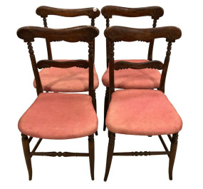 Four Regency Mahogany Side Chairs