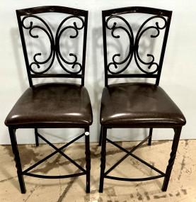 Pair of Metal Barstools