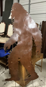 7' Metal Bigfoot Outdoor Sculpture