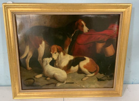 Framed Giclee Print on Canvas 20"h., 23"w