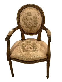 French Style bergere armchair
