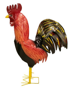 Tall Metal Rooster 61"