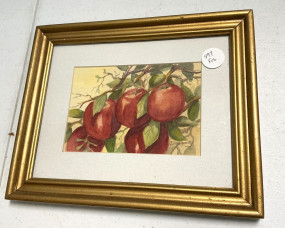 Signed Ann Montgomery Watercolor 9"h., 10"w