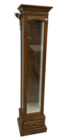 72"h,. 15"w Late 20th Century Curio Cabinet