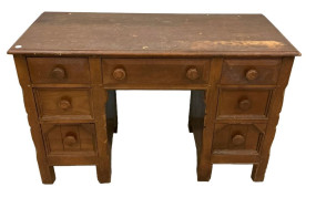 Davis Cabinet Co. Oak Kneehole Vanity