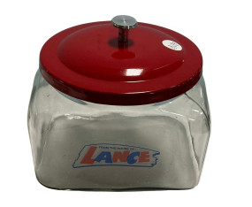 7" Lance Glass Jar