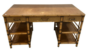 Tommy Bahama Bamboo Office Desk 30"h., 60"w., 29"d
