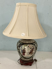 Small Chinese Porcelain Ginger Jar Lamp