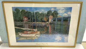 Claude Monet Framed Print 26"h., 37"w