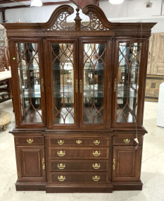 Late 20th Century China Cabinet 86"h, 64"w