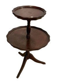 Two Tier Dumbwaiter Table 32"