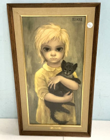 The Stray Print Walter Keane Framed 28"h., 19"w
