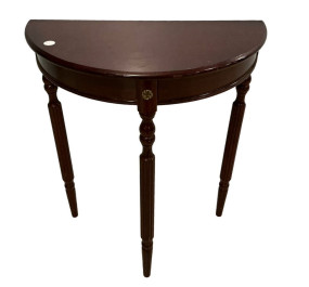 Modern Cherry Demilune Table