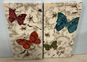 Two Megan Spencer Reproduction Canvas 32"h., 16"w