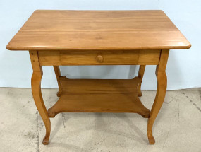 Victorian Style Cherry Library Table 30"h., 37"w