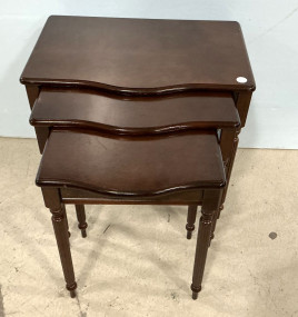 Cherry Nest of Tables 20"h., 22"w