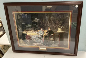 Framed the Solder's Return Print 29"h, 37'w