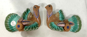Terra Cotta Bird Plaques 7"