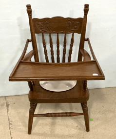Oak Pressed Oak Baby Chair