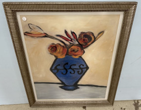 TC Hyde Framed Still Life Print 38"h., 32"w