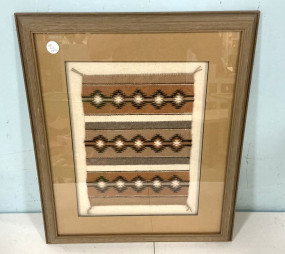 Framed Navajo Tapestry 24"h., 19"w